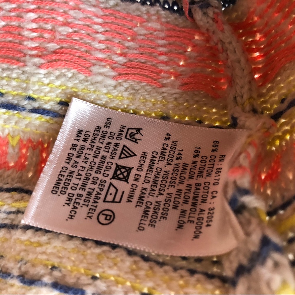 Anthropologie Fiets Voor 2 Orange Mott Sweater NWT - Picture 5 of 5